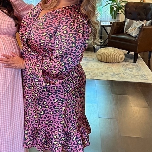 Scoop Women’s Mini Dress with Ruffle Hem - Picture 1 of 4